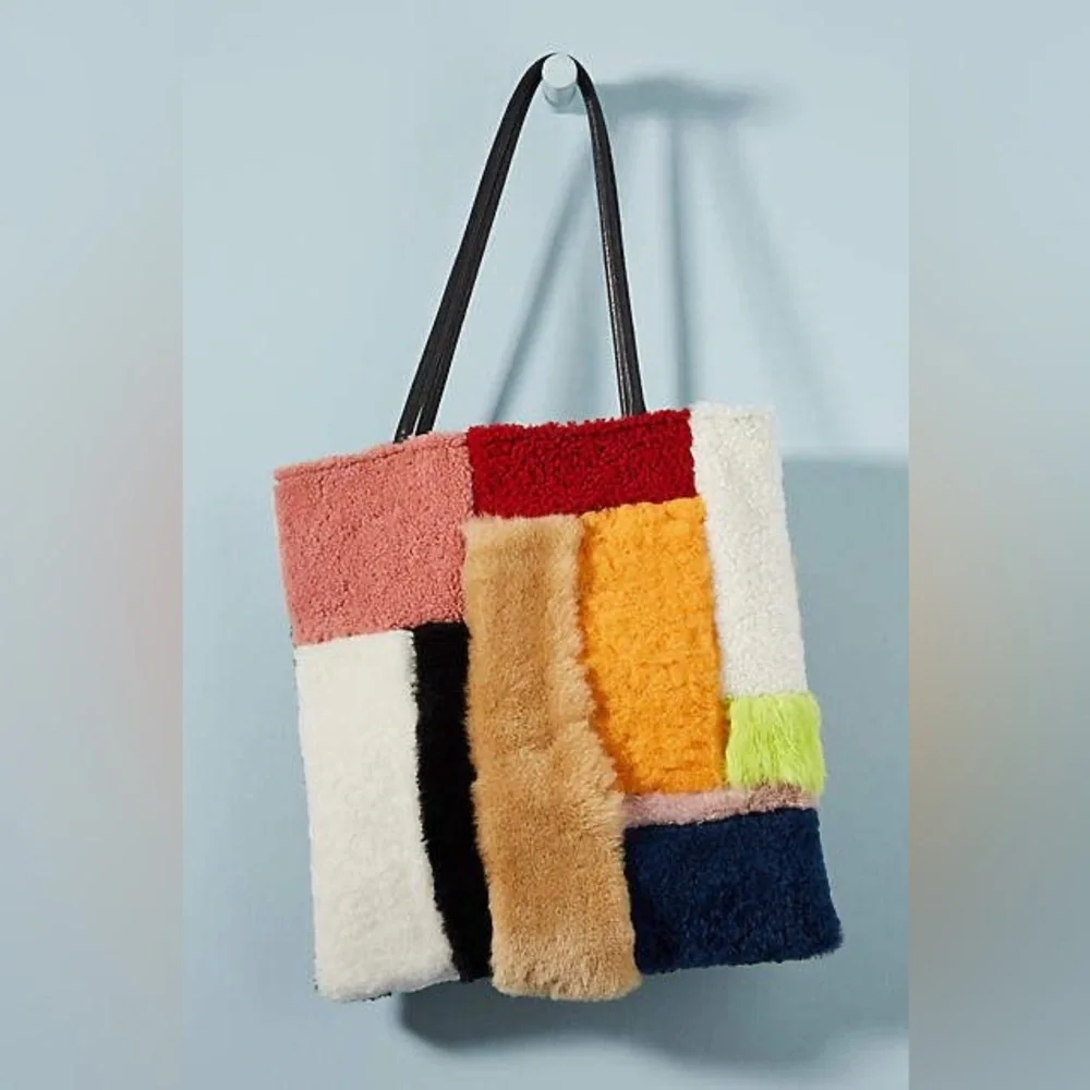 • Primecut • Shearling Patchwork Totebag - Picture 1 of 7